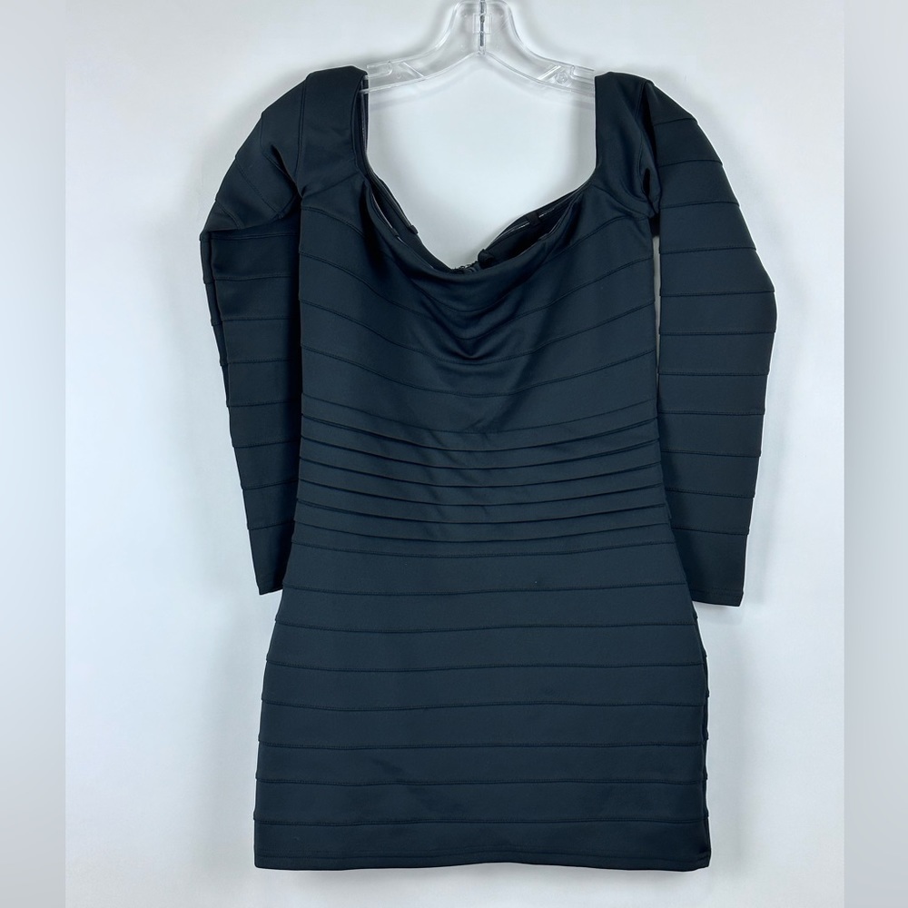 Women's Long Sleeve Off the Shoulder Bodycon Mini Dress